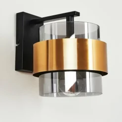 hofstein Applique murale Traak Noir, 1 lumière