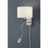 Lampes En Tissu-Luminaires Trio Applique murale Trio 2711 LED Chrome, Nickel mat, 2 lumières