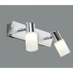 Luminaires Trio Applique murale Trio 8214 LED Aluminium, Chrome, Acier inoxydable, 2 lumières
