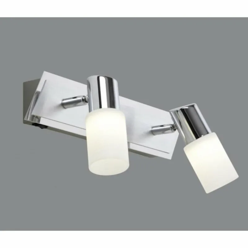Luminaires Trio Applique murale Trio 8214 LED Aluminium, Chrome, Acier inoxydable, 2 lumières