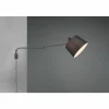 Lampes En Tissu-Luminaires Trio Applique murale Trio Baldo LED Noir, 1 lumière