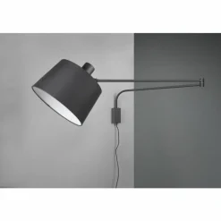Lampes En Tissu-Luminaires Trio Applique murale Trio Baldo LED Noir, 1 lumière