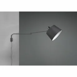 Lampes En Tissu-Luminaires Trio Applique murale Trio Baldo LED Noir, 1 lumière