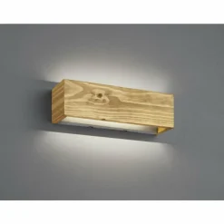 Lampes En Bois-Luminaires Trio Applique murale Trio Brad LED Bois clair, 1 lumière