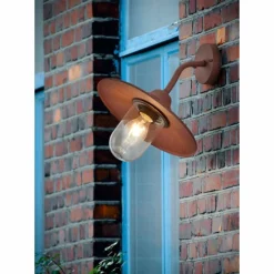 Lampes Vintages & Rétros-Luminaires Trio Applique murale Trio Brenta Rouille, 1 lumière