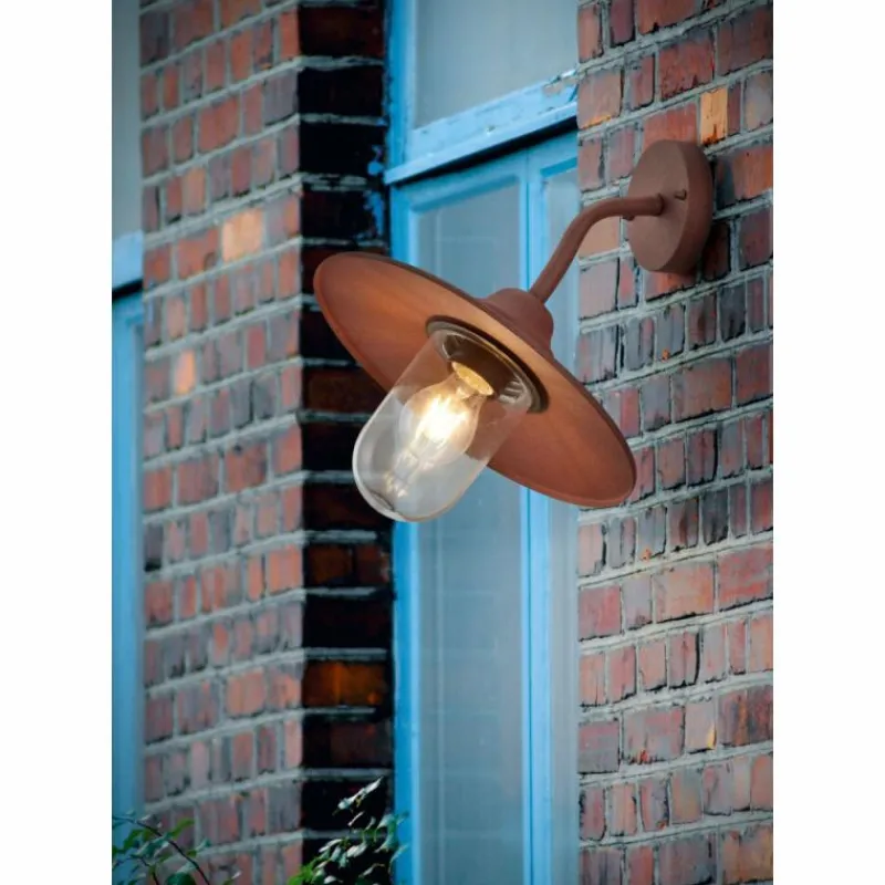 Lampes Vintages & Rétros-Luminaires Trio Applique murale Trio Brenta Rouille, 1 lumière