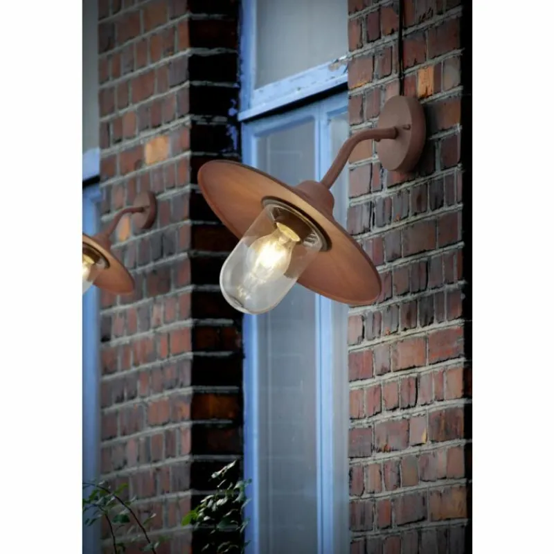 Lampes Vintages & Rétros-Luminaires Trio Applique murale Trio Brenta Rouille, 1 lumière