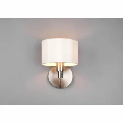 Lampes En Tissu-Luminaires Trio Applique murale Trio Cassio Nickel mat, 1 lumière