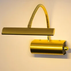 Luminaires Rustiques-Luminaires Trio Applique murale Trio Curtis LED Laiton, 1 lumière