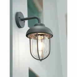 Lampes Vintages & Rétros-Luminaires Trio Applique murale Trio Duero Anthracite, 1 lumière