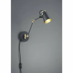 Luminaires Scandinaves-Luminaires Trio Applique murale Trio EDWARD Noir, 1 lumière
