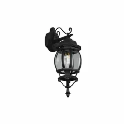 Lampes Vintages & Rétros-Luminaires Trio Applique murale Trio Elvo Noir, 1 lumière