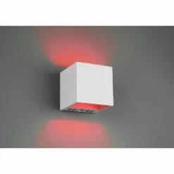 Luminaires Trio Applique murale Trio Figo LED Blanc, 1 lumière, Télécommandes, Changeur de couleurs