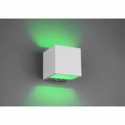 Luminaires Trio Applique murale Trio Figo LED Blanc, 1 lumière, Télécommandes, Changeur de couleurs