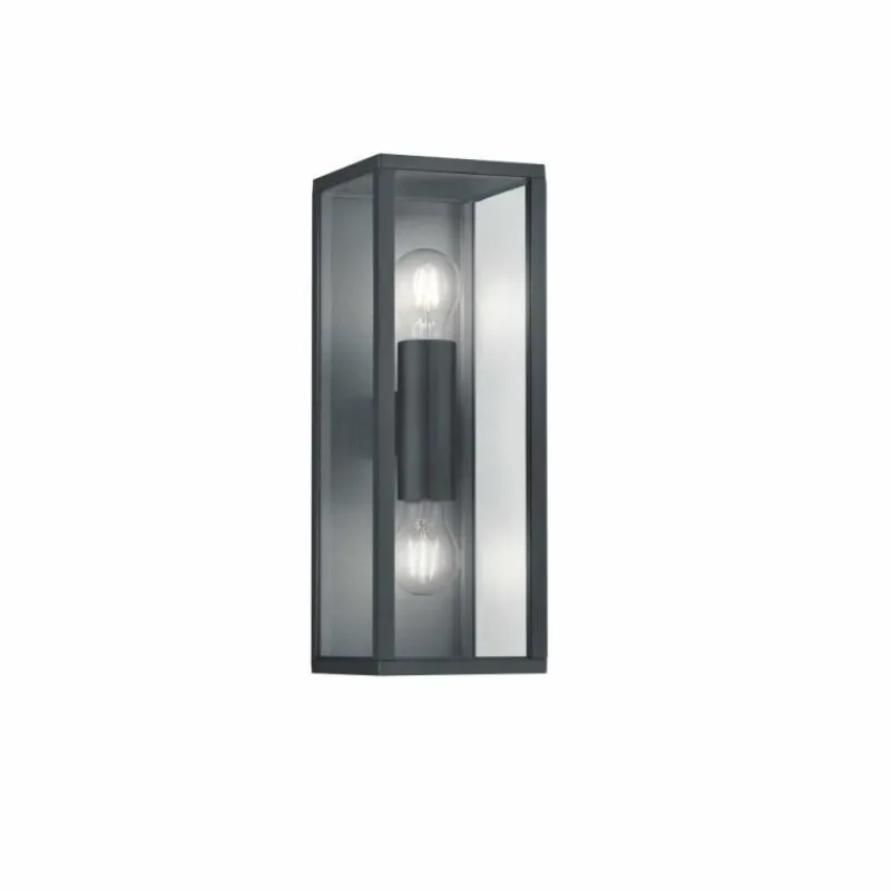 Lampes Vintages & Rétros-Luminaires Trio Applique murale Trio Garonne Anthracite, 2 lumières