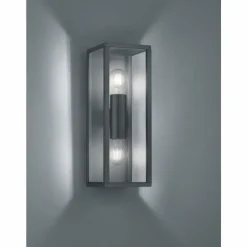 Lampes Vintages & Rétros-Luminaires Trio Applique murale Trio Garonne Anthracite, 2 lumières