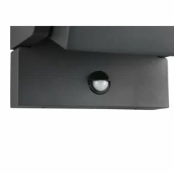 Luminaires Trio Applique murale Trio KANSAS LED Anthracite, 1 lumière, Détecteur de mouvement