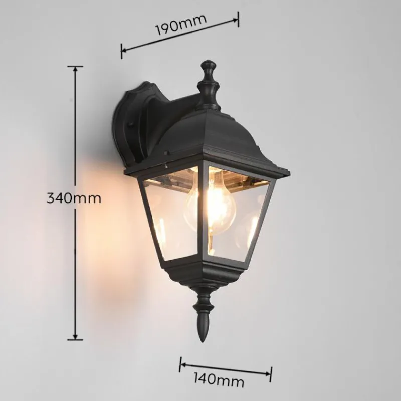 Lampes Vintages & Rétros-Luminaires Trio Applique murale Trio Livenza Noir, 1 lumière