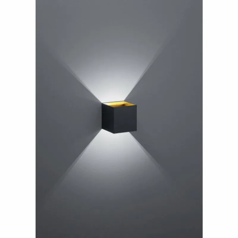 Luminaires Trio Applique murale Trio LOUIS LED Noir, 1 lumière* Éclairage Led