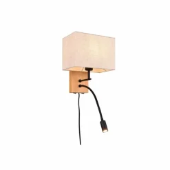Lampes En Bois-Luminaires Trio Applique murale Trio Nilam Écru, 2 lumières