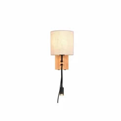 Lampes En Bois-Luminaires Trio Applique murale Trio Nilam Écru, 2 lumières