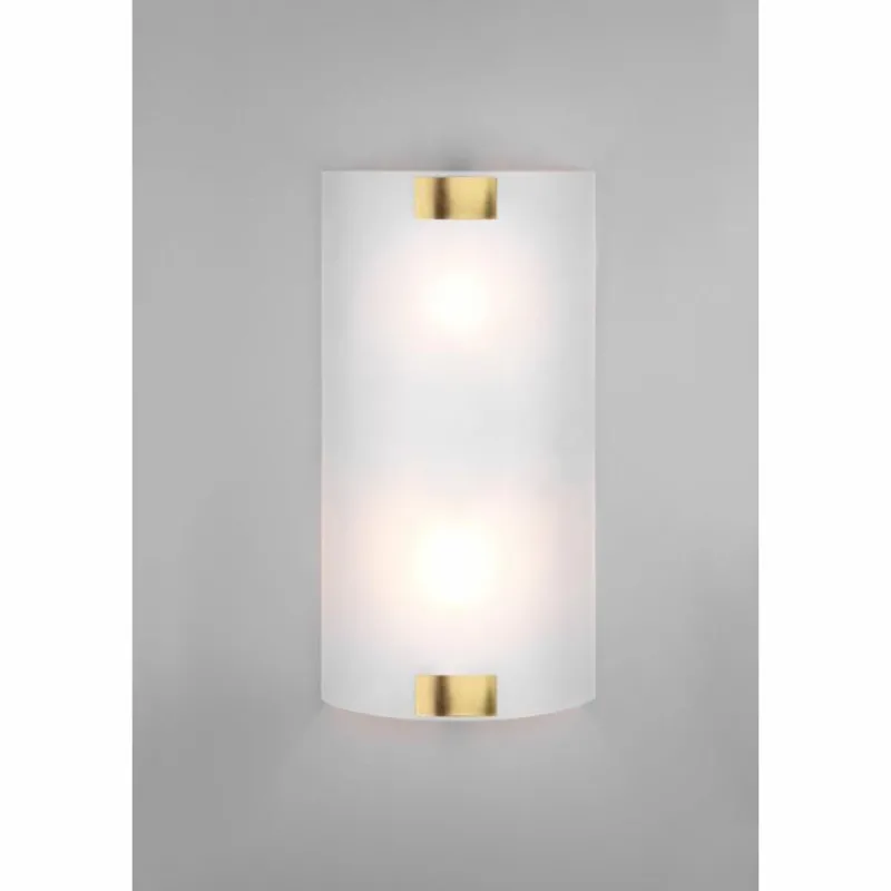 Luminaires Trio Applique murale Trio Pura Vieux laiton, 2 lumières