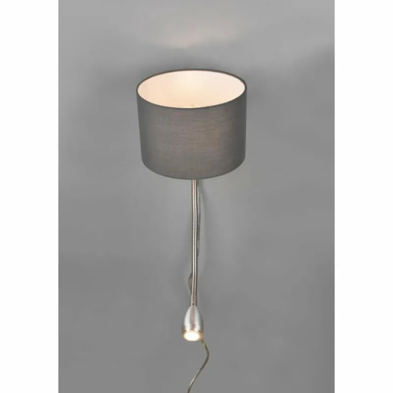 Lampes En Tissu-Luminaires Trio Applique murale Trio-Leuchten Hotel Nickel mat, 2 lumières