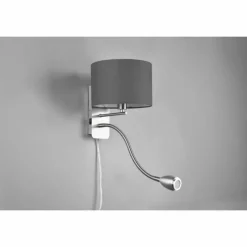 Lampes En Tissu-Luminaires Trio Applique murale Trio-Leuchten Hotel Nickel mat, 2 lumières