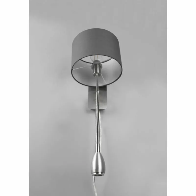 Lampes En Tissu-Luminaires Trio Applique murale Trio-Leuchten Hotel Nickel mat, 2 lumières