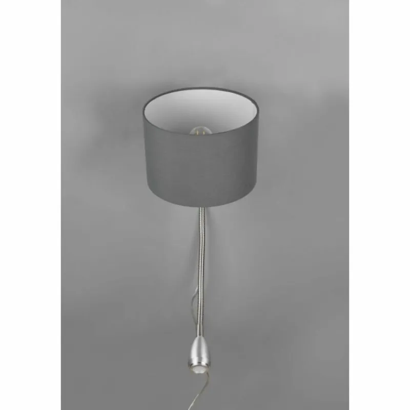 Lampes En Tissu-Luminaires Trio Applique murale Trio-Leuchten Hotel Nickel mat, 2 lumières