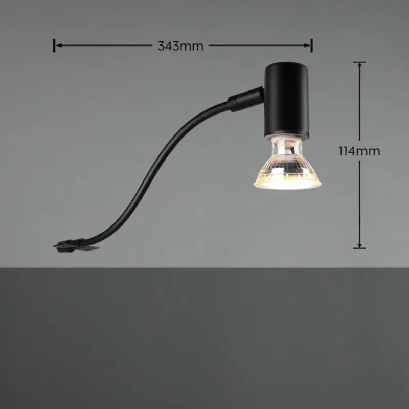 Luminaires Trio Applique murale Trio-Leuchten Giada Noir, 1 lumière* Appliques