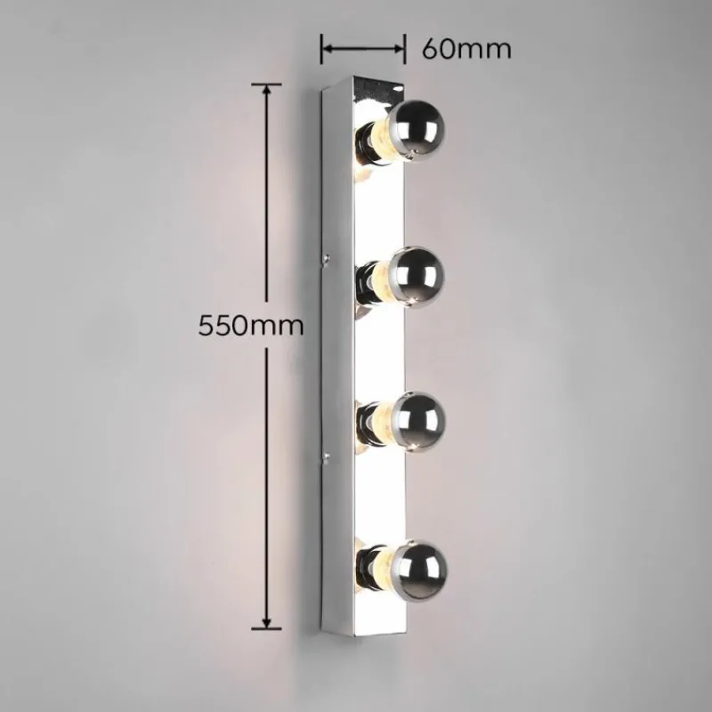 Luminaires Trio Applique murale Trio-Leuchten Theatro Chrome, 4 lumières* Appliques