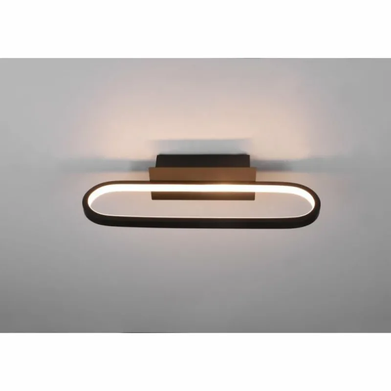 Luminaires Trio Applique murale Trio-Leuchten Gianni LED Noir, 1 lumière* Éclairage Led