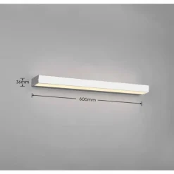 Luminaires Trio Applique murale Trio-Leuchten Rocco LED Chrome, 1 lumière