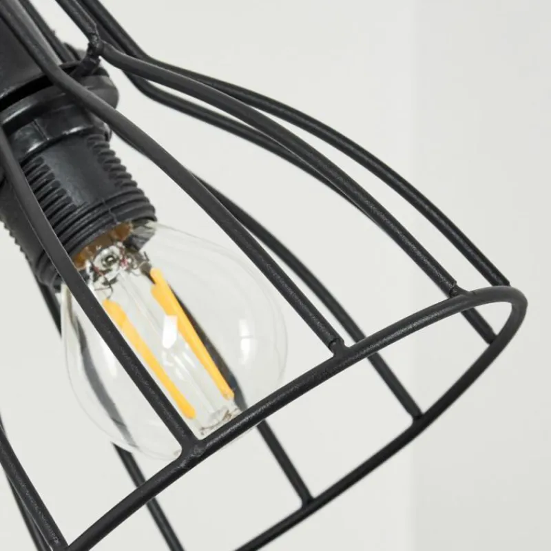 Lampes Industrielles-hofstein Applique murale Tros Écru, Noir, 1 lumière