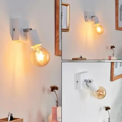 Lampes Vintages & Rétros-hofstein Applique murale Tulla Blanc, 1 lumière