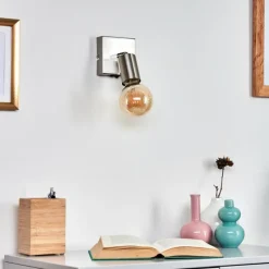 Lampes Vintages & Rétros-hofstein Applique murale Tulla Nickel mat, 1 lumière