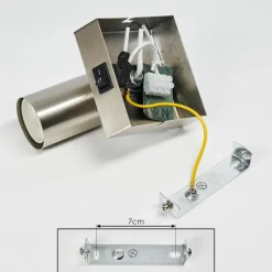 Lampes Vintages & Rétros-hofstein Applique murale Tulla Nickel mat, 1 lumière