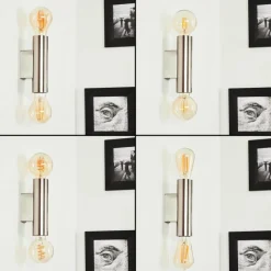 hofstein Applique murale Tulla Nickel mat, 2 lumières* Appliques