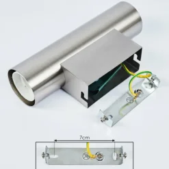 hofstein Applique murale Tulla Nickel mat, 2 lumières* Appliques