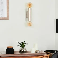 hofstein Applique murale Tulla Nickel mat, 2 lumières* Appliques