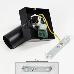 Lampes Vintages & Rétros-hofstein Applique murale Tulla Noir, 1 lumière