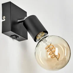 Lampes Vintages & Rétros-hofstein Applique murale Tulla Noir, 1 lumière