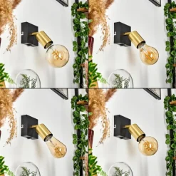 Lampes Vintages & Rétros-hofstein Applique murale Tulla Noir, 1 lumière