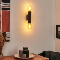 hofstein Applique murale Tulla Noir, 2 lumières* Appliques