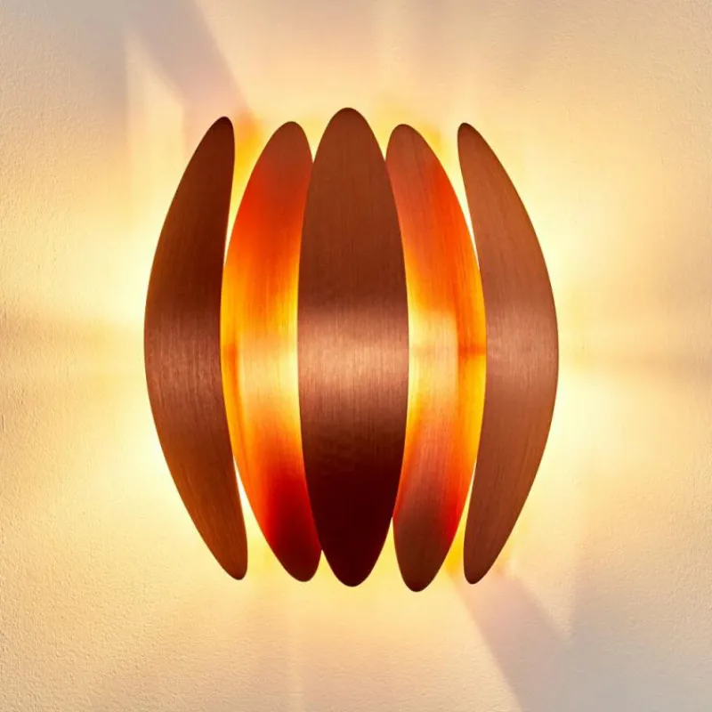 hofstein Applique murale Tulpio Cuivre, 2 lumières* Appliques