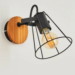 Lampes Vintages & Rétros-hofstein Applique murale Uatuasa Écru, Noir, 1 lumière