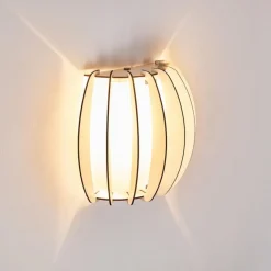 Lampes En Bois-hofstein Applique murale Valkom Blanc, 1 lumière