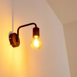 hofstein Applique murale Valocolla Noir, 1 lumière* Appliques