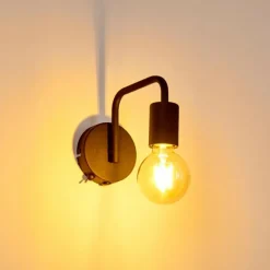 hofstein Applique murale Valocolla Noir, 1 lumière* Appliques